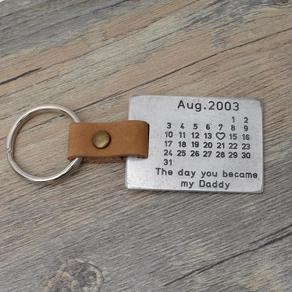 personalised calendar keyring