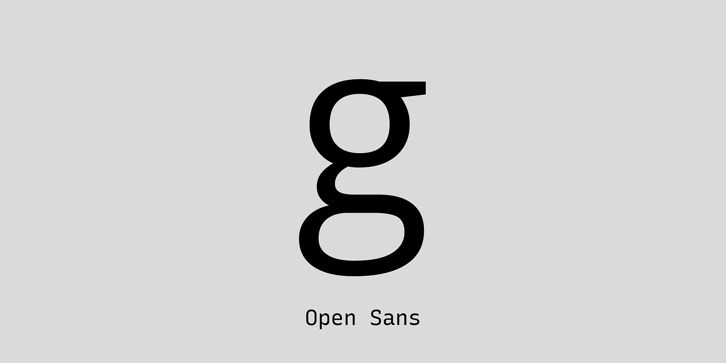 img: Open Sans is an example of Humanist sans serif