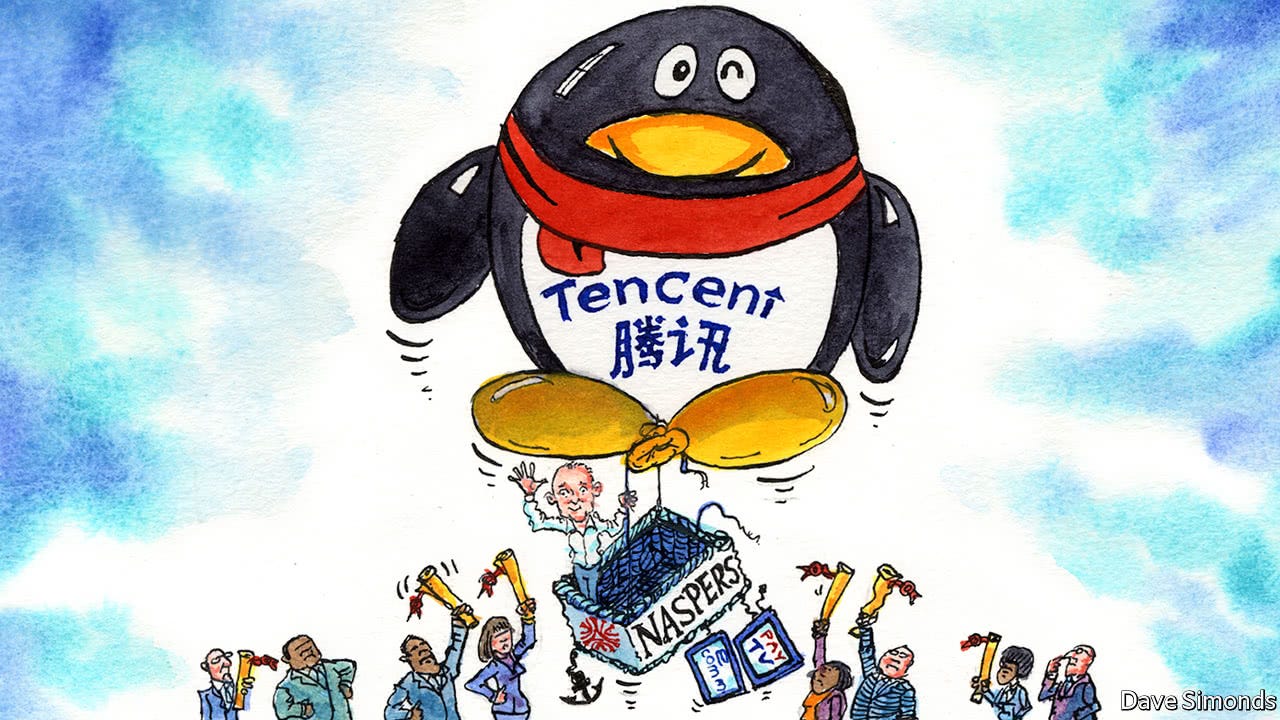 Ten cents' worth - Naspers comes under fire for free-riding on Tencent |  Business | The Economist