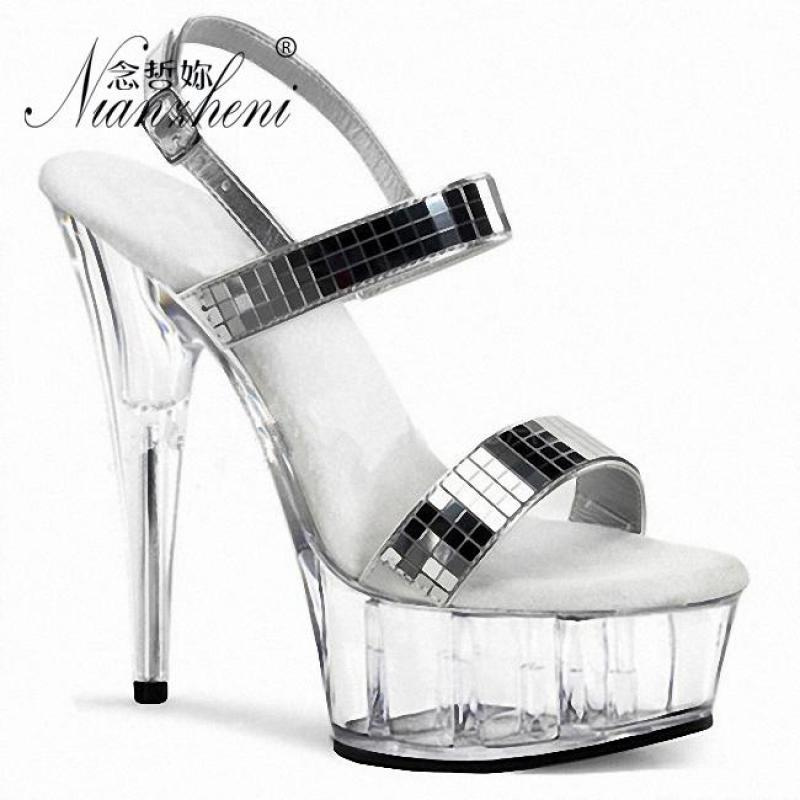 clear dance heels