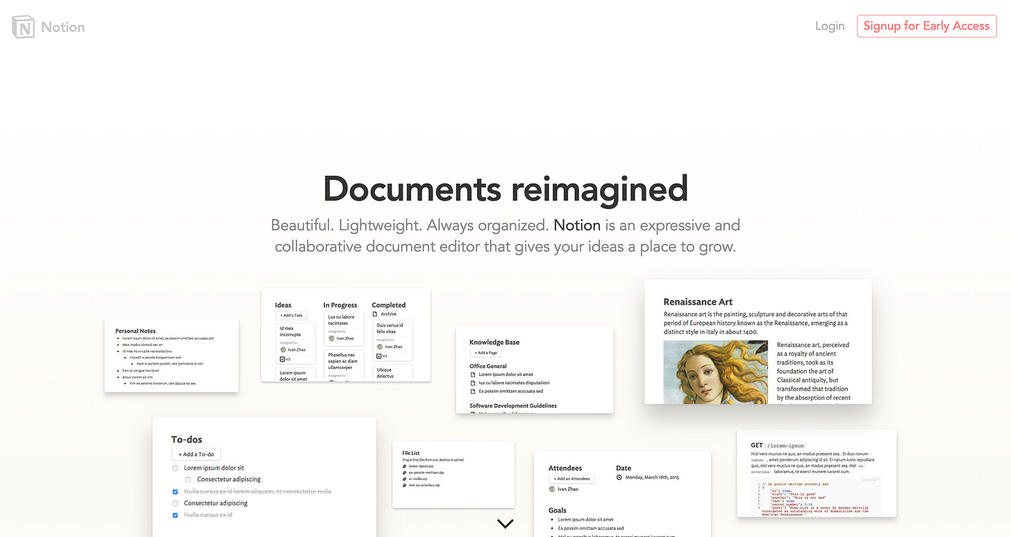 Notion Homepage