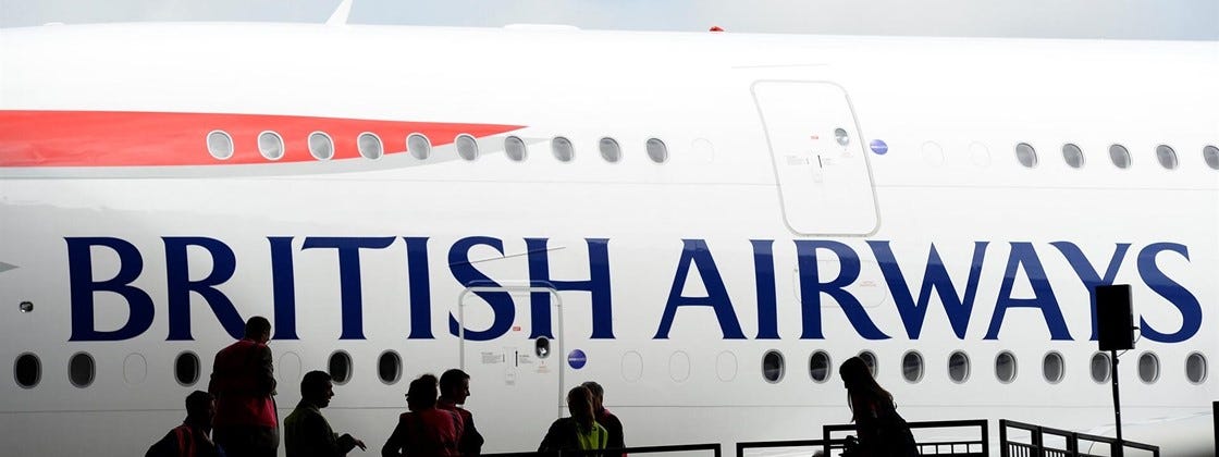 Imagem de: British Airways é multada em R$ 900 milhões por vazamento de dados