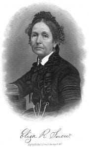 Engraving of Eliza R. Snow Engraving of Eliza R. Snow