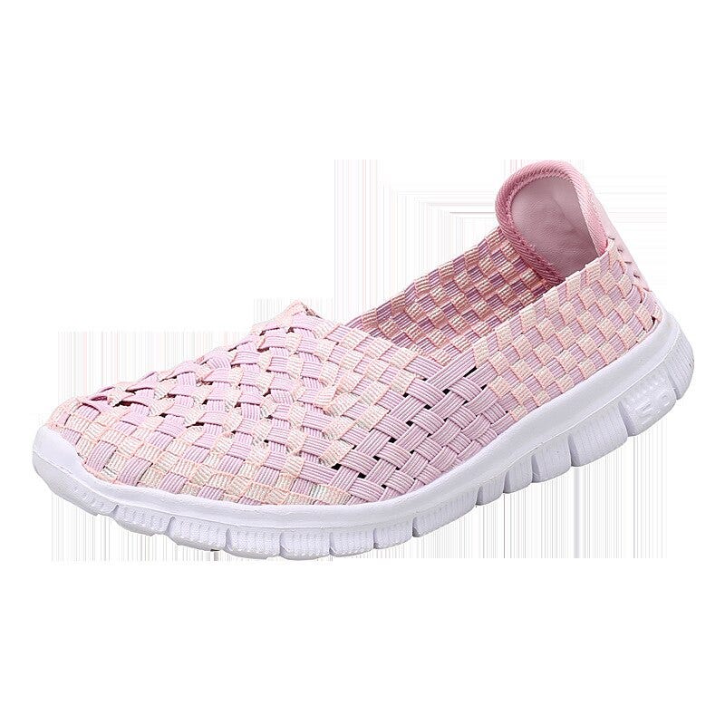 Frauen Flats Loafers Ballerine Femme Tenis Feminino Breathable Woven Mesh Shoe Women S Lightweight Soft Shoe Zapatos De Mujer Shoes Women S Shoes