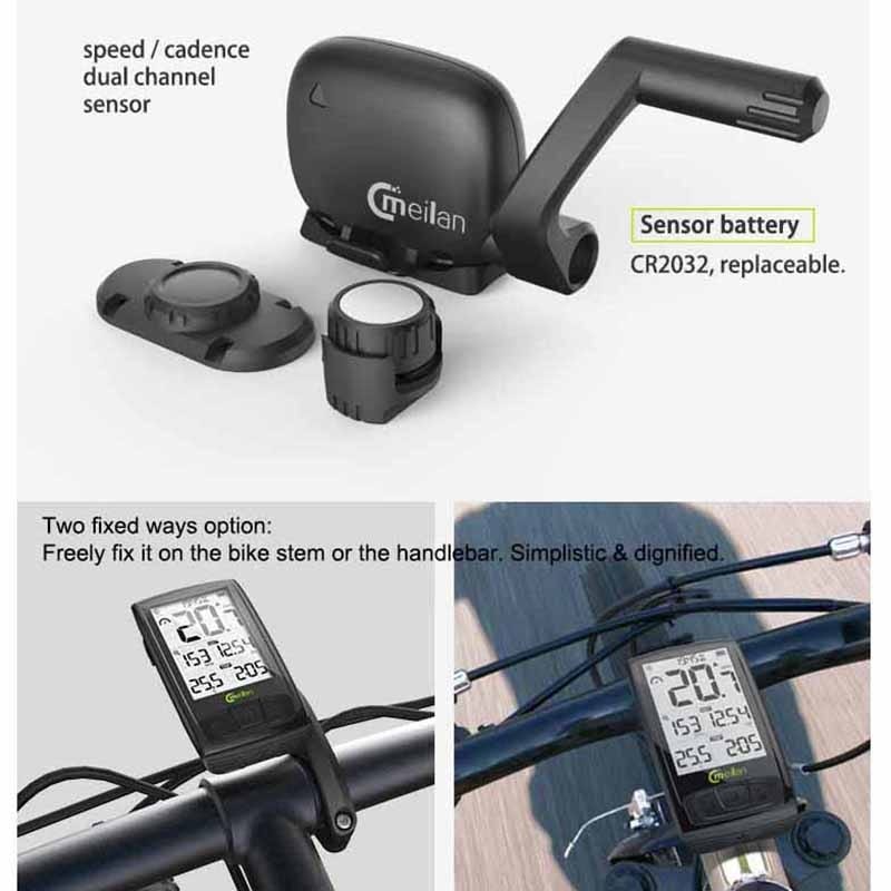 wireless bike computer with cadence