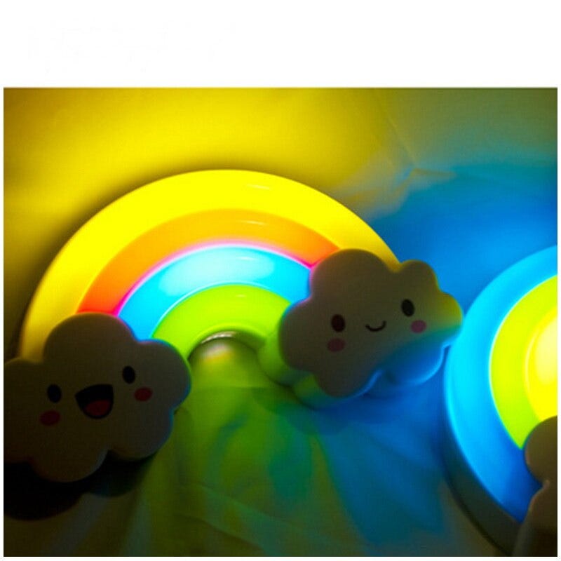 rainbow bedside lamp