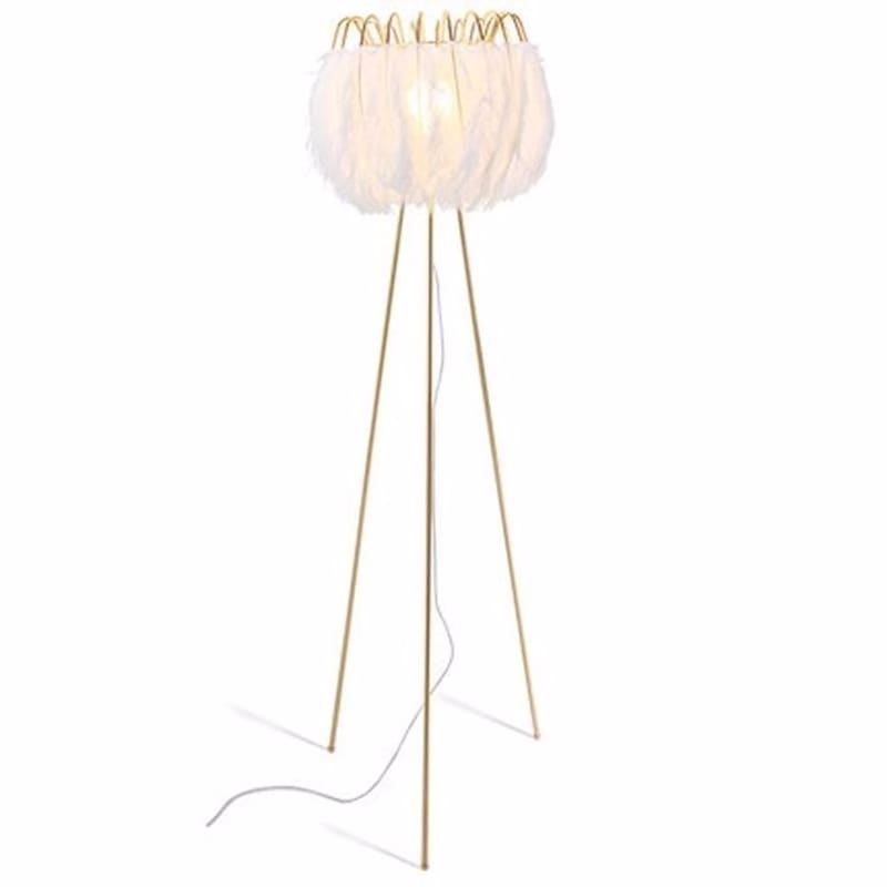 feather standing lamp