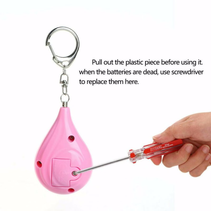 1pc Safe Personal Handy Alarm Self Defense Keychain Emergency Attack Anti Rape Personal Safety Security Alarm 130db Ssssr Security Protection Self Defense Supplies