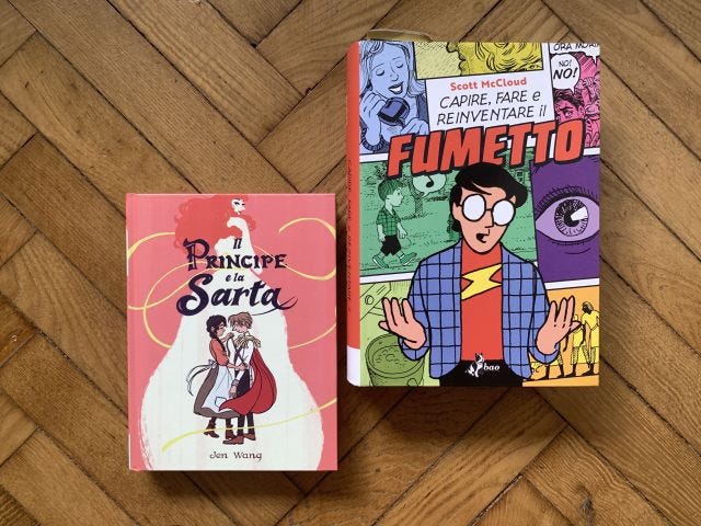 Il principe e la sarta di Jen Wang + Capire, fare e reinventare il fumetto di Scott McCloud Il principe e la sarta di Jen Wang + Capire, fare e reinventare il fumetto di Scott McCloud