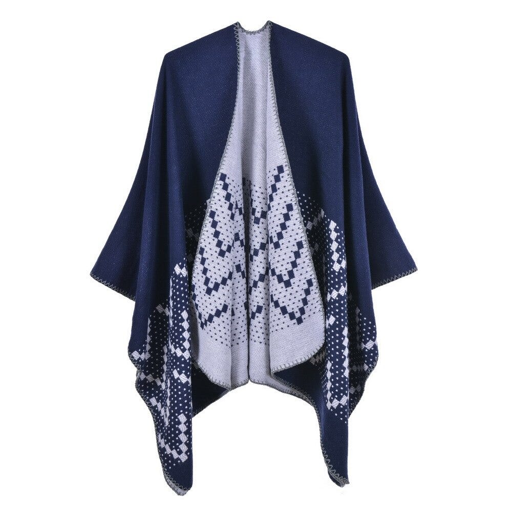 casaco poncho feminino