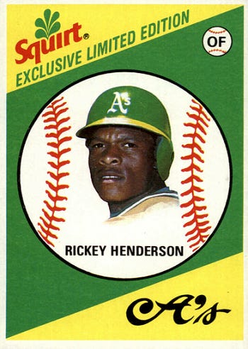 Rickey Henderson - Baseball Egg