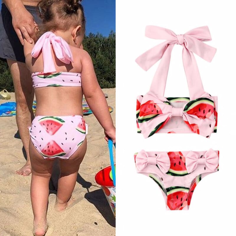 watermelon bathing suit baby