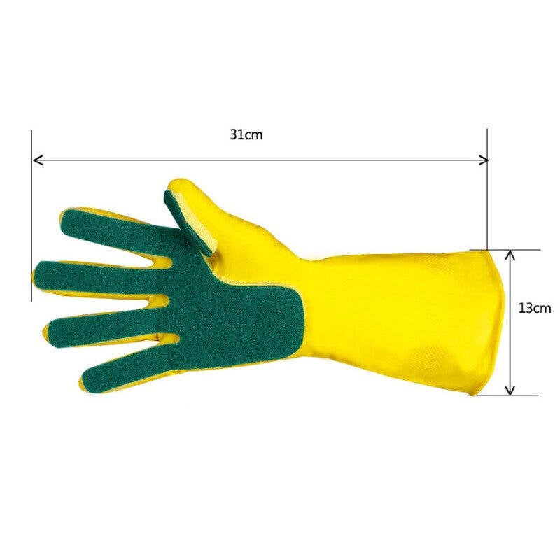 washing up gloves with sponge fingers