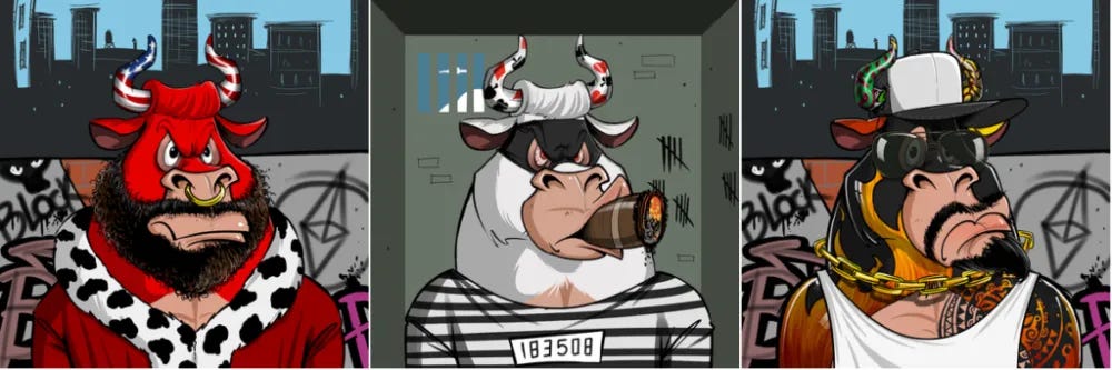 Bulls on the Block NFT project