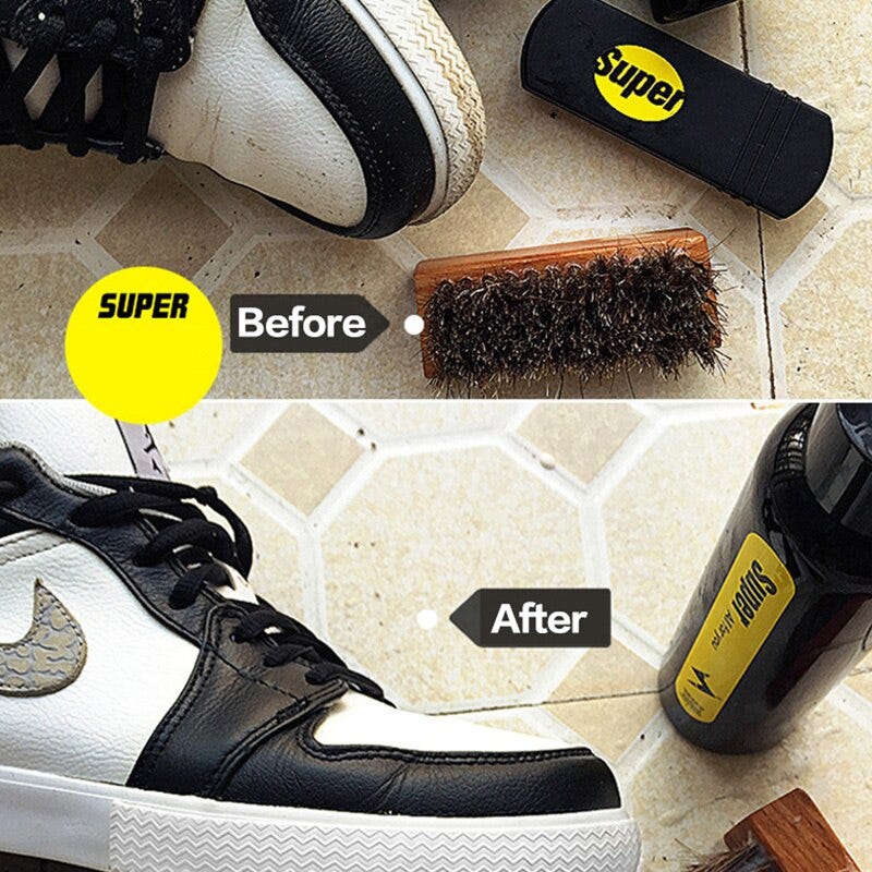deep clean leather shoes