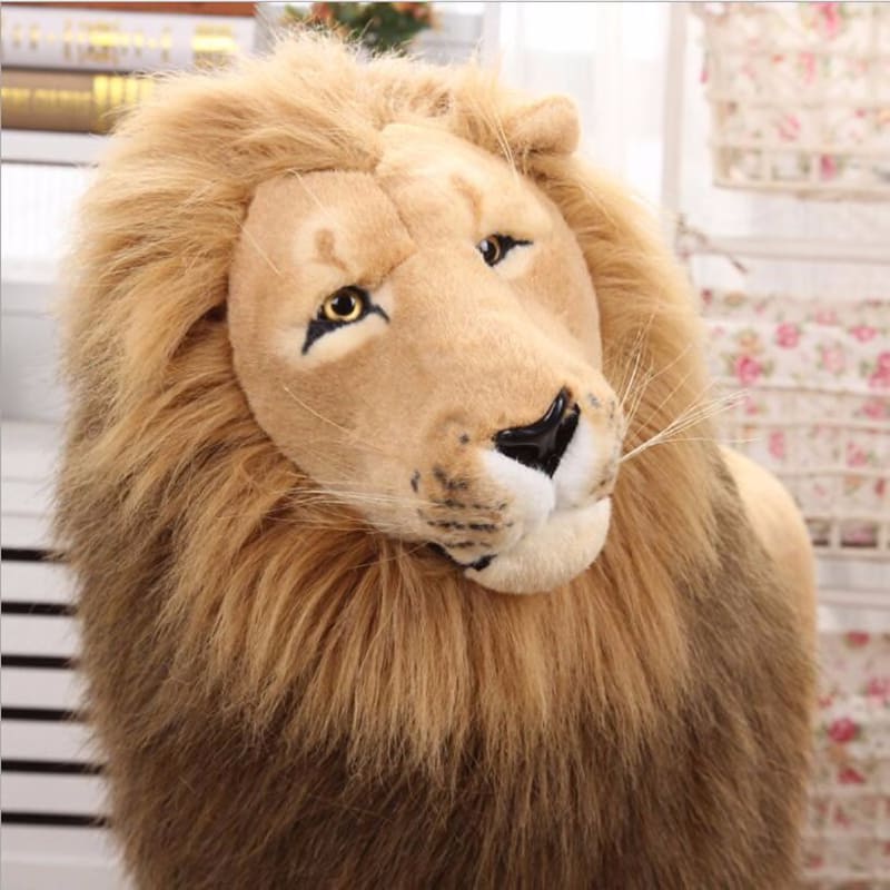 life size lion plush