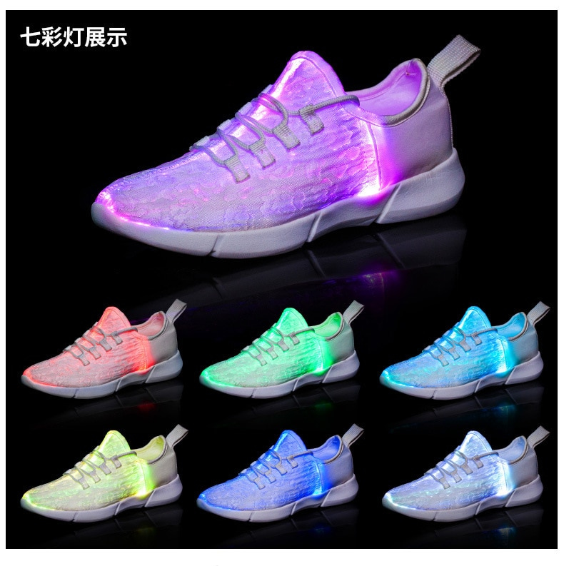 fabric light up shoes