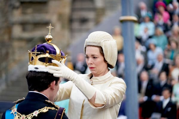 Olivia Colman in Season 3 of âThe Crownâ on Netflix, debuting in November.