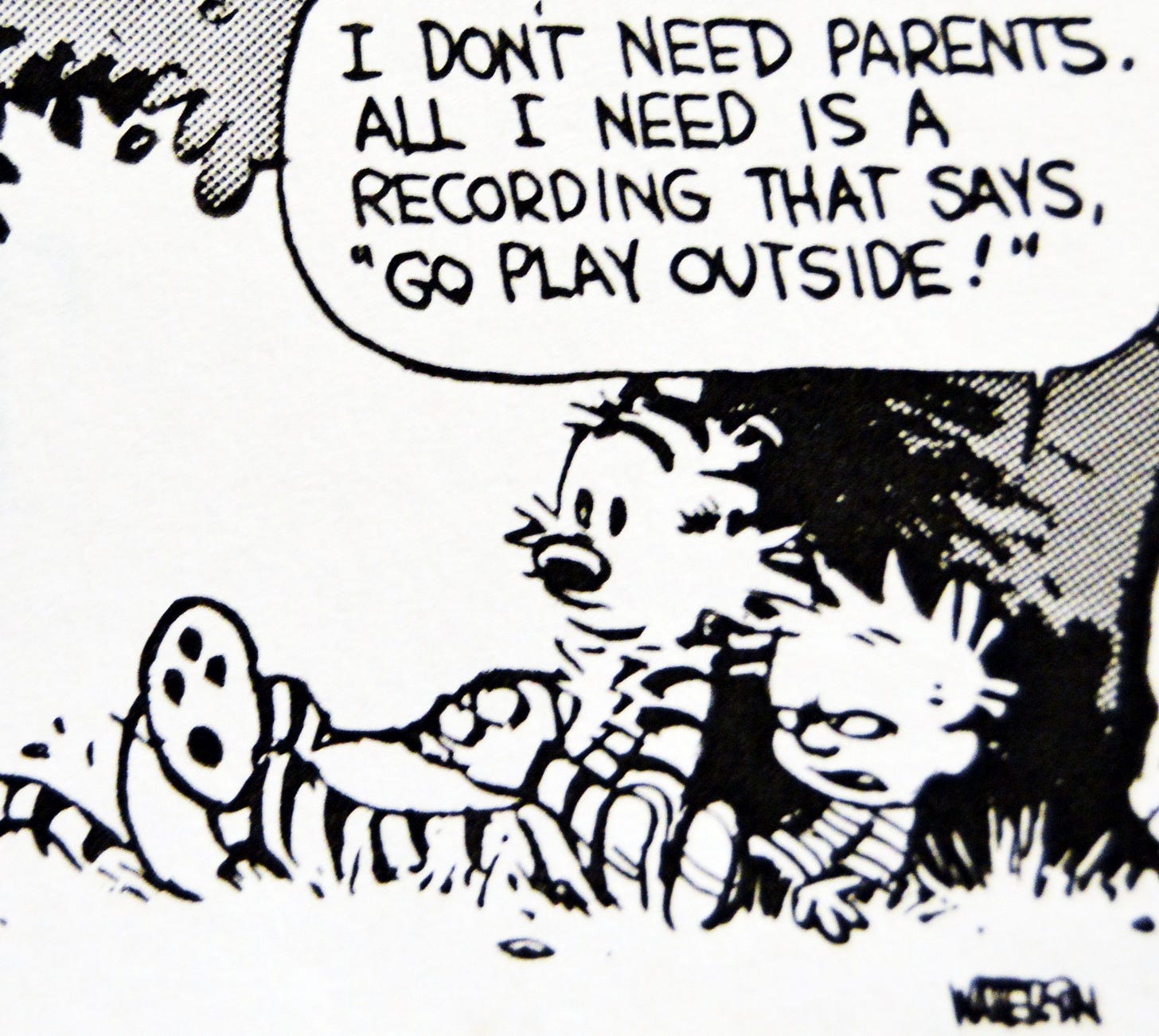 Calvin and Hobbes, DE&#39;s CLASSIC PICK of the day (8-27-14) - I don&#39;t need  parents. All I nee… | Calvin and hobbes quotes, Calvin and hobbes, Calvin  and hobbes comics