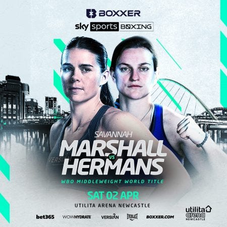 Savannah Marshall vs. Femke Hermans moved to April 2 in Newcastle