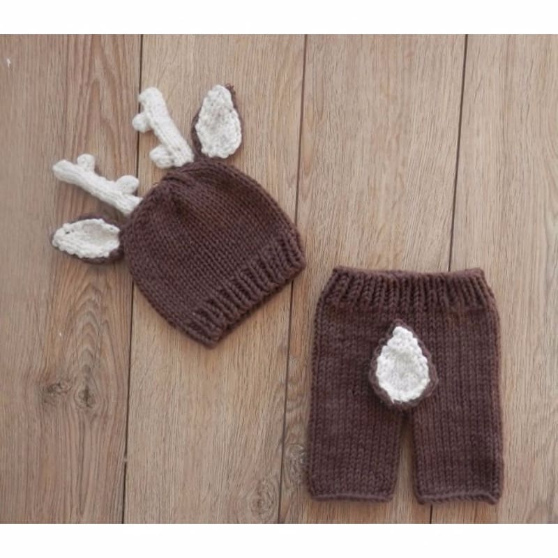 newborn crochet deer outfit