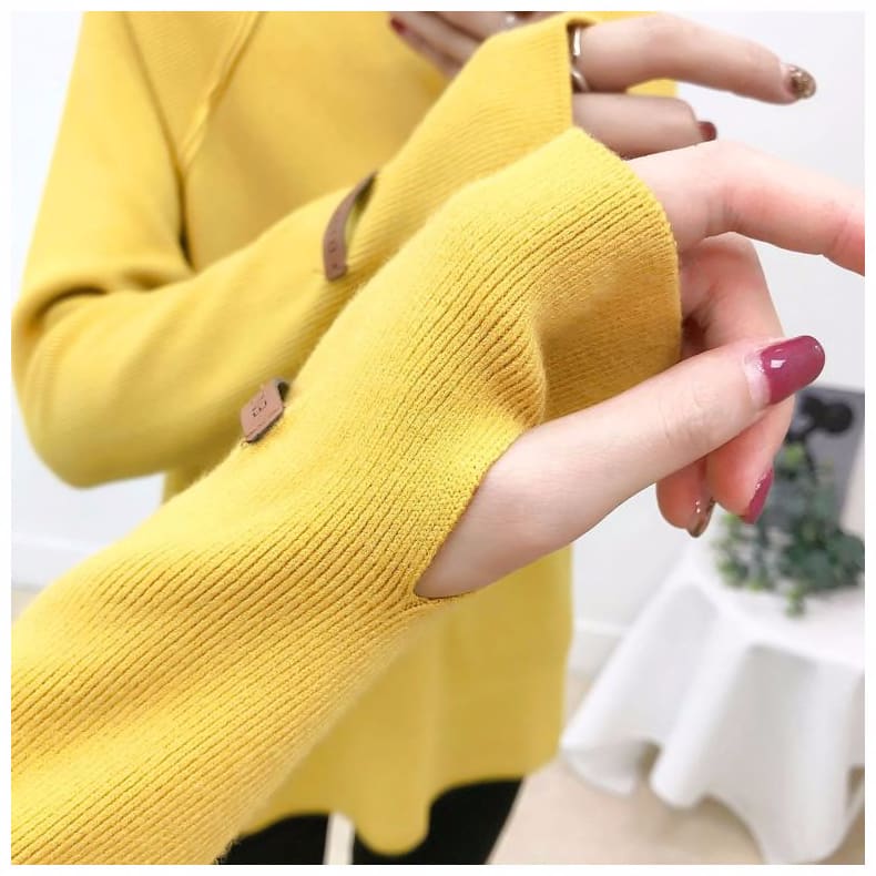 womens thumb hole jumper