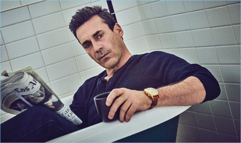 Jon Hamm Covers August Man, Dons Montblanc Watches | The ...