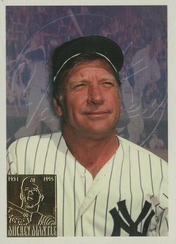 mickey mantle topps card 1996 worth