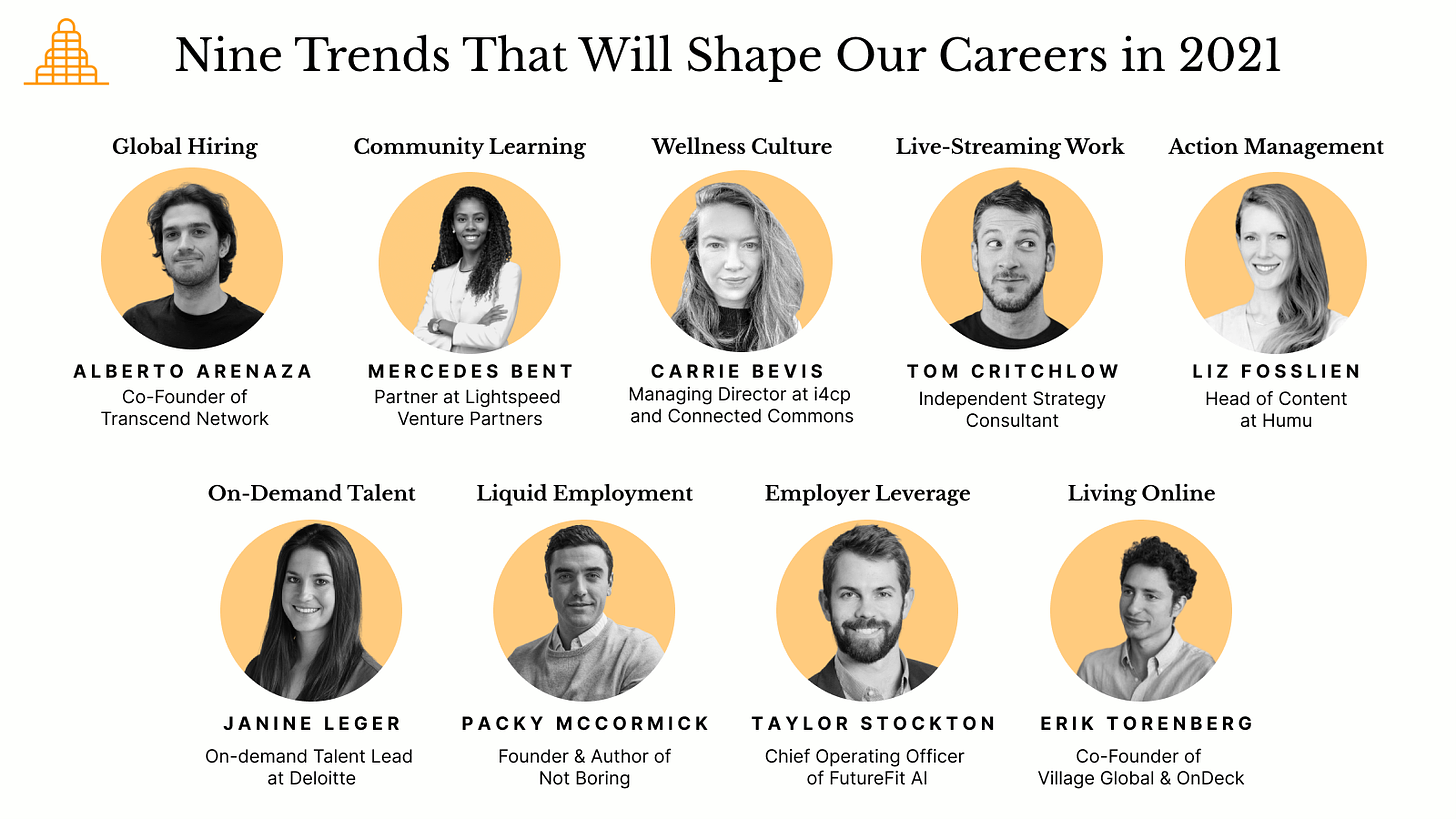 Nine Trends That Will Shape Our Careers in 2021