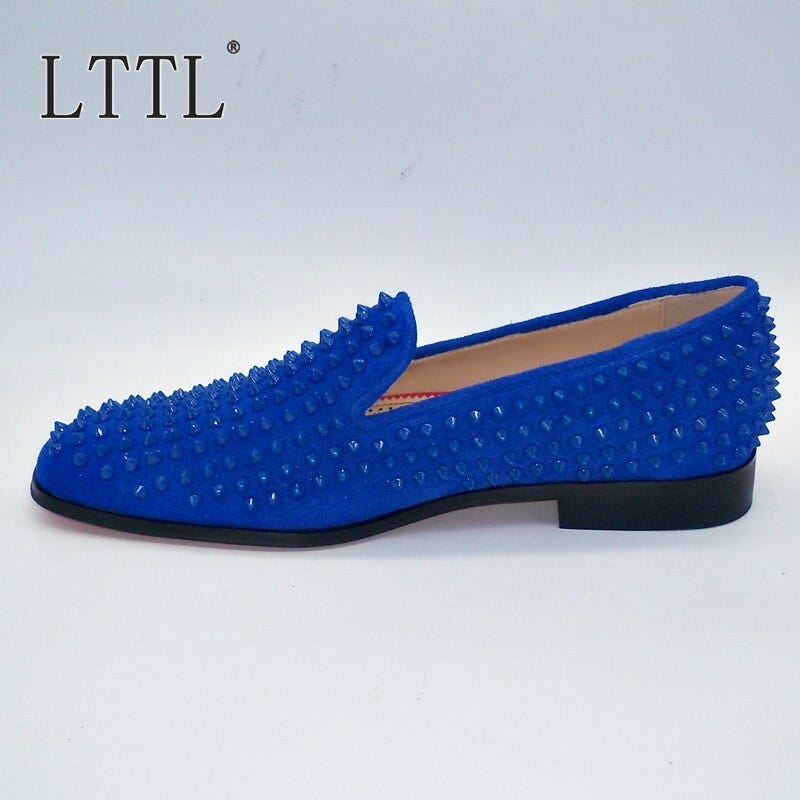 navy blue prom loafers