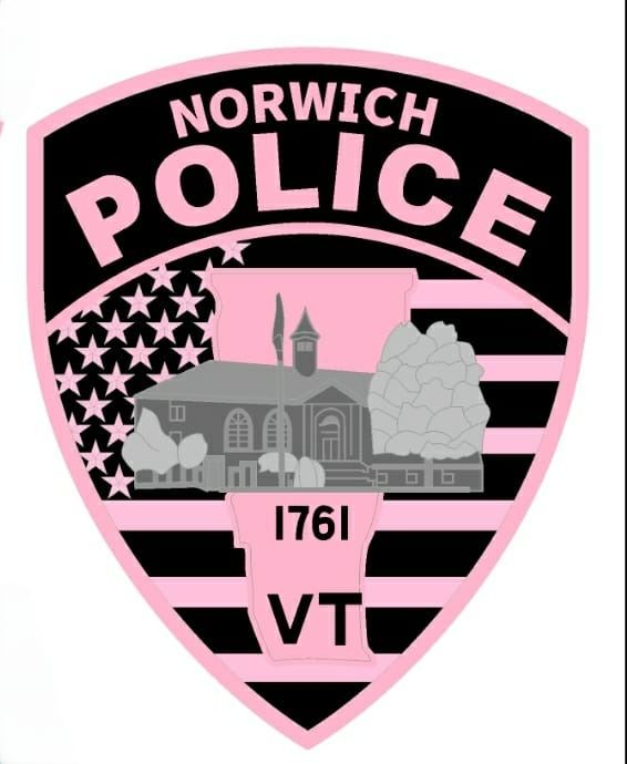 Image may contain: text that says 'NORWICH POLICE 1761 VT' Image may contain: text that says 'NORWICH POLICE 1761 VT'