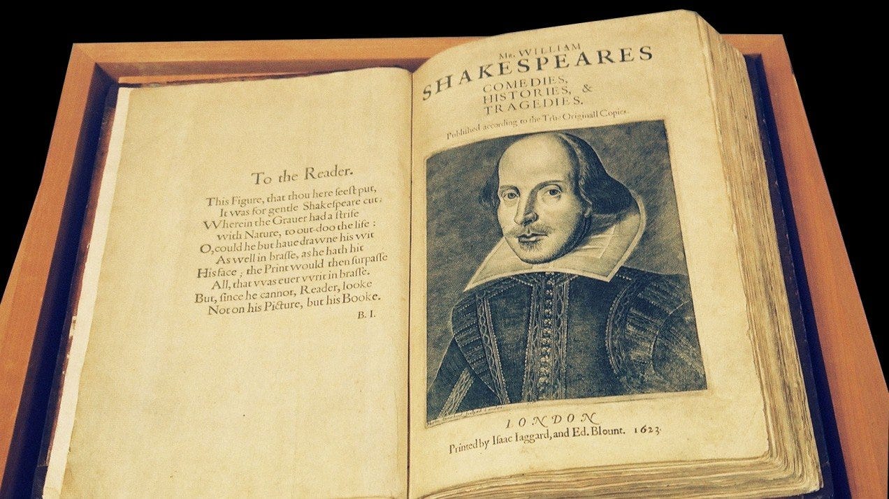 Photograph of Shakespeare manuscript Photograph of Shakespeare manuscript