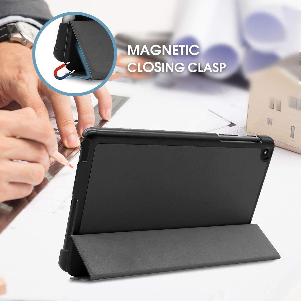 Case for Galaxy Tab A 8.0, Slim Light Smart Cover Stand Hard Shell Folio Case for Galaxy Tab A with Pen 8.0" 2019 P205 P200 Case for Galaxy Tab A 8.0, Slim Light Smart Cover Stand Hard Shell Folio Case for Galaxy Tab A with Pen 8.0" 2019 P205 P200