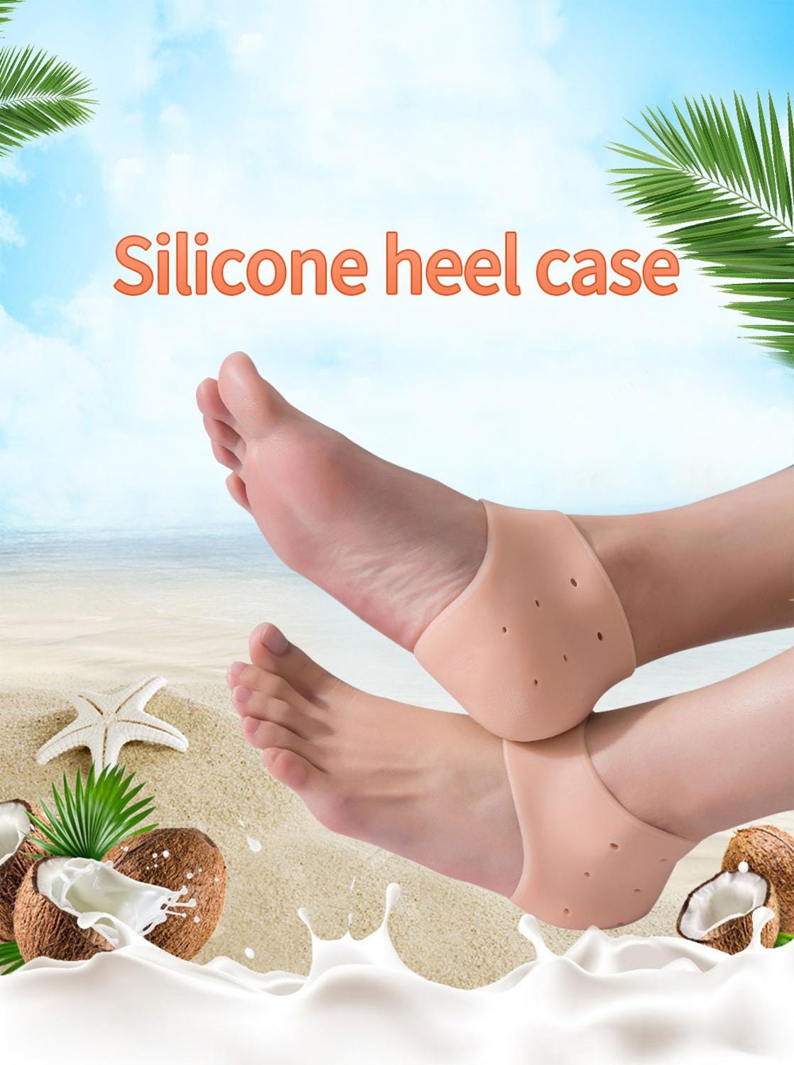 silicone heel cups for cracked heels