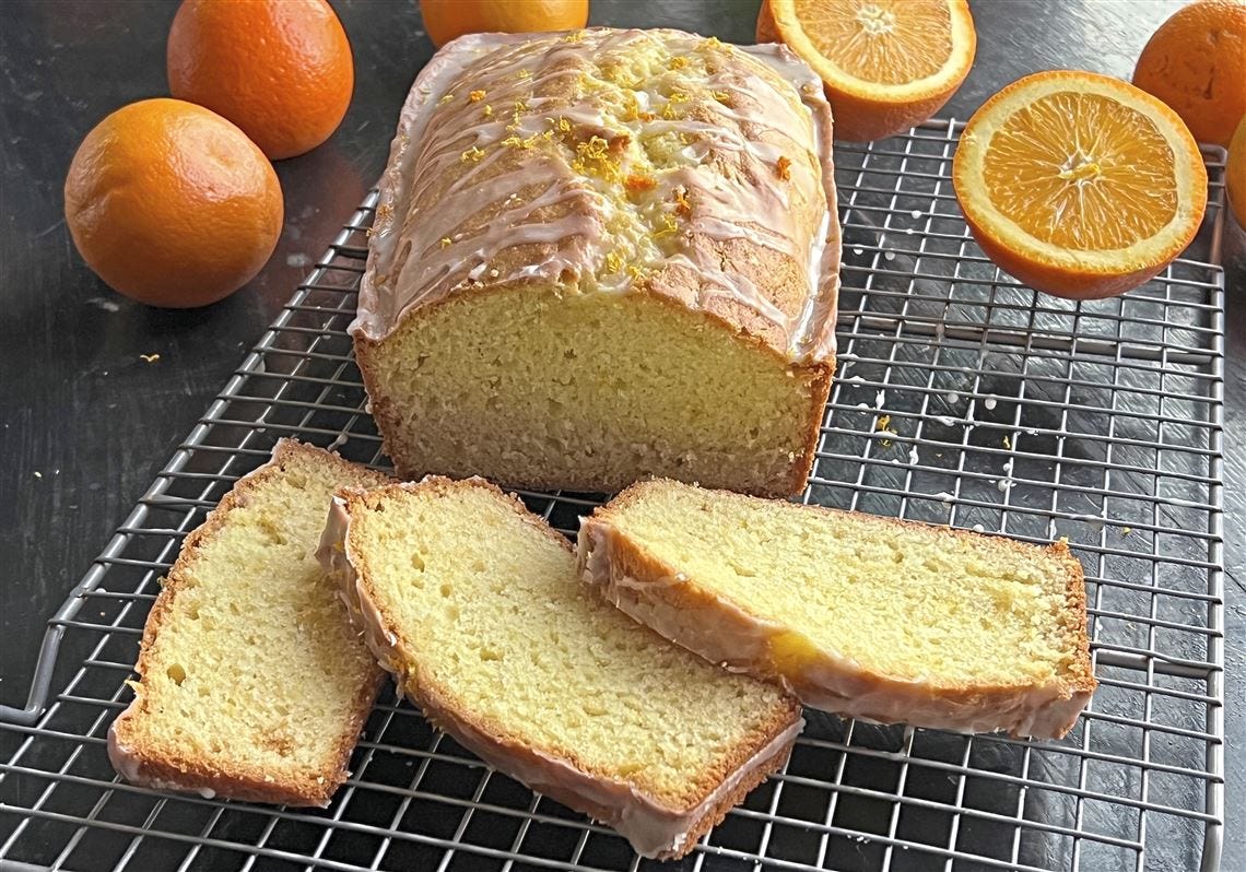 Buttermilk pound cake with hints of lemon and orange is the perfect way to celebrate citrus season.  