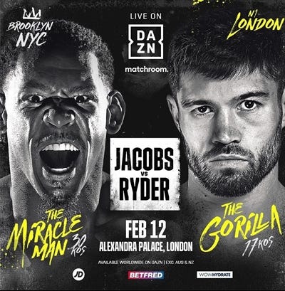 Boxing on DAZN - Daniel Jacobs vs. John Ryder Fight Card Results