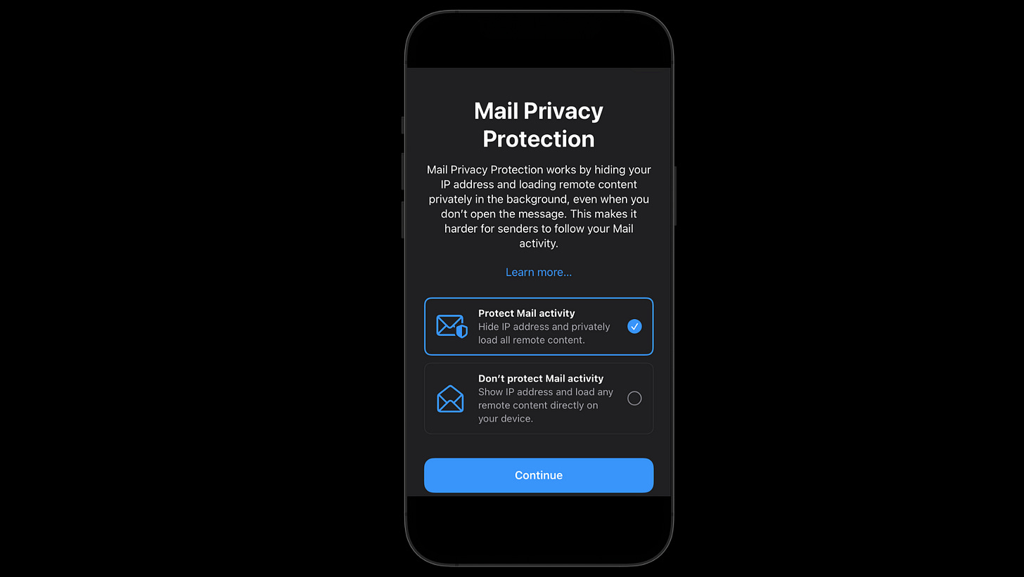 Here is Apple's iOS 15 privacy settings that needs to change immediately 6 Apple Is Killing Email Tracking With a Single Popup - by Anupam Chugh - Big Tech