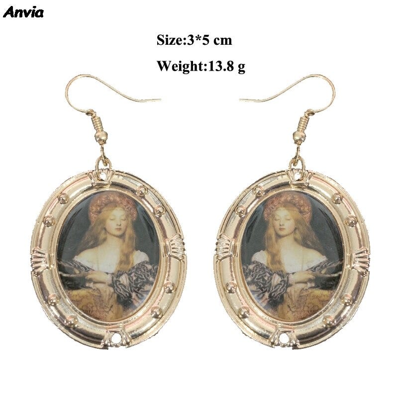 Princess Royal Jewelry Drop Earrings For Women New Design Gold Dangle Earrings Pendant Classic Vintage Bijou Party Gifts Jewelry Accessories Fashion Jewelry