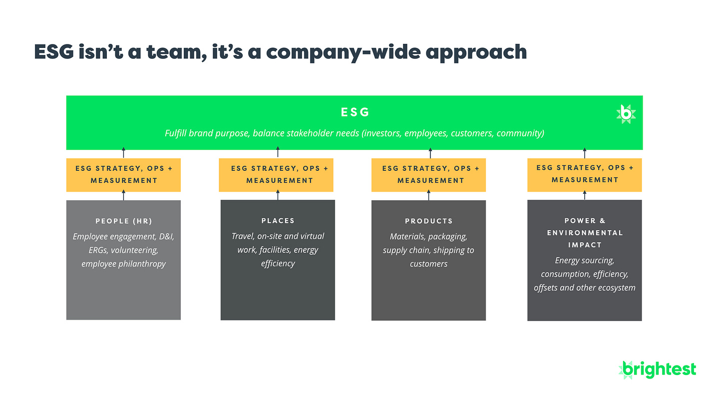 ESG Reporting Program Chart