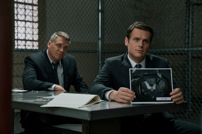 Mindhunter Jonathan Groff Holt McCallany Season 1 Episode 7