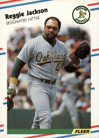 The Fleer Sticker Project: Reggie Jackson - Baltimore Orioles Confidential