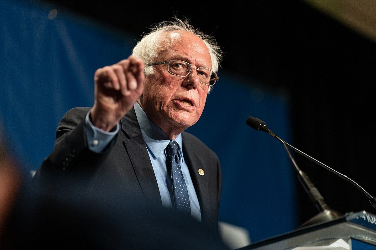 Bernie Sanders pointing Bernie Sanders pointing