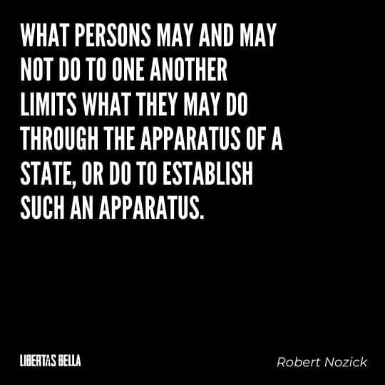 Robert Nozick Quotes - "What persons may and may not do to one another limits what they may do through the apparatus of a state..."
