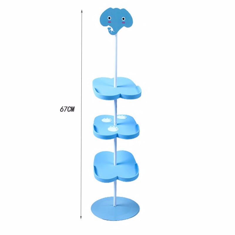 1468650659 5 Layer Cartoon Children Shoe Rack Floor Standing Baby Shoe Holder Organizer Shoes Hanger Household Storage Rack Home Decoration Home Garden Home Storage Organization