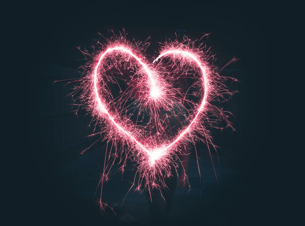heart shaped pink sparklers photography heart shaped pink sparklers photography