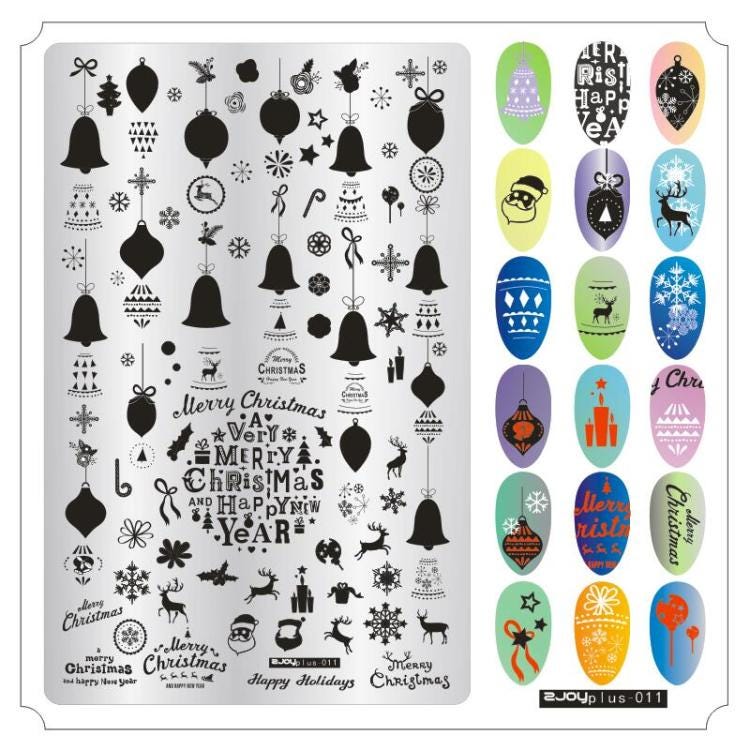 ZJOY Plus Series Nail Stamping Plate Big Size Halloween Christmas Valentine Thanksgiving Celebration Nail Art Image Template ZJOY Plus Series Nail Stamping Plate Big Size Halloween Christmas Valentine Thanksgiving Celebration Nail Art Image Template