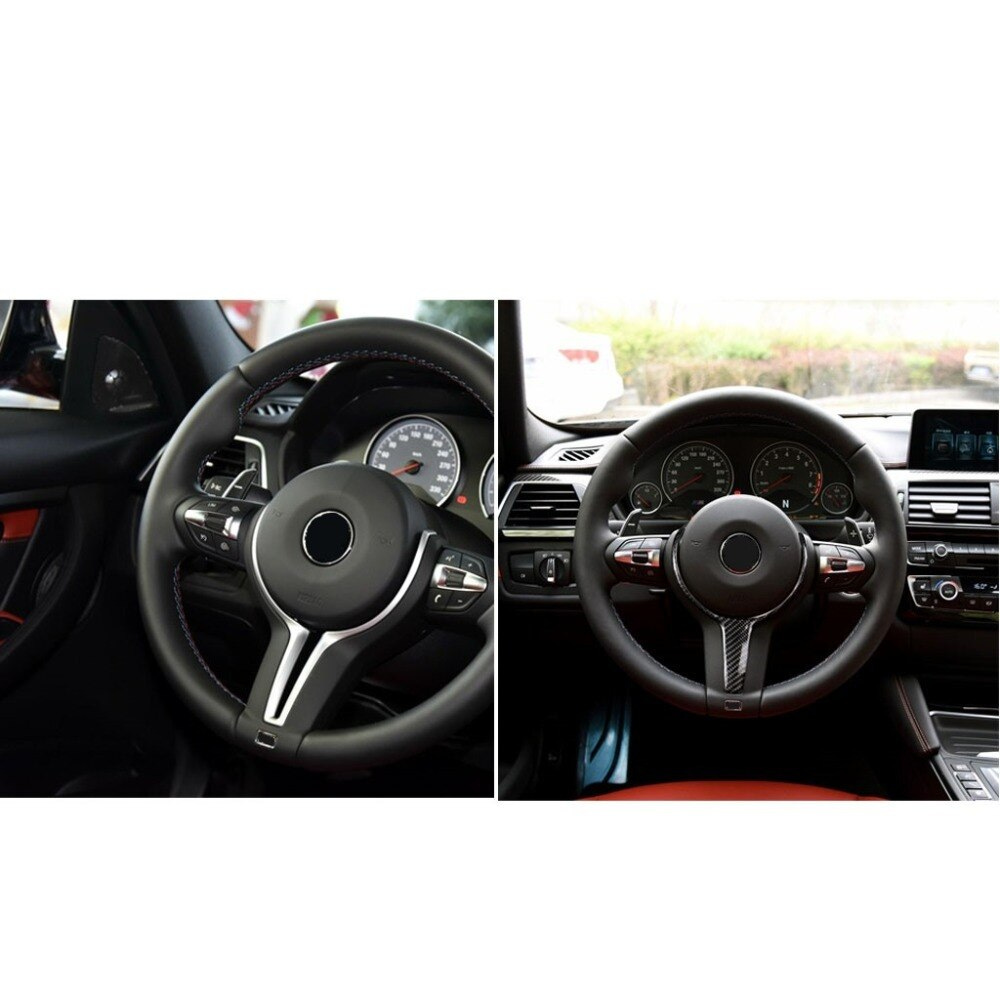 Real Carbon Fiber Steering Wheel Replacement Cover Trim For BMW F10 F20 F22 F30 F31 F32 F33 F36 F12 F13 F15 F16 M-sport Only Real Carbon Fiber Steering Wheel Replacement Cover Trim For BMW F10 F20 F22 F30 F31 F32 F33 F36 F12 F13 F15 F16 M-sport Only