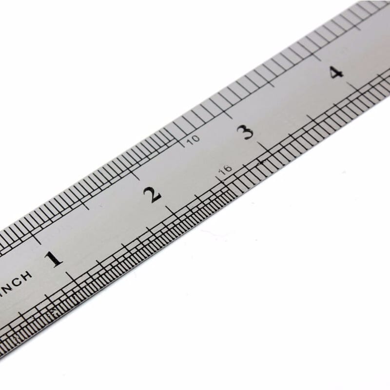 12/" 30cm Stainless Steel Double Sided Measure Tool Measuring Metric  Metal Ruler
