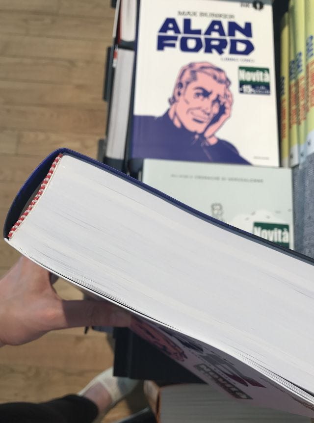 Alan Ford, dettaglio rilegatura Alan Ford, dettaglio rilegatura