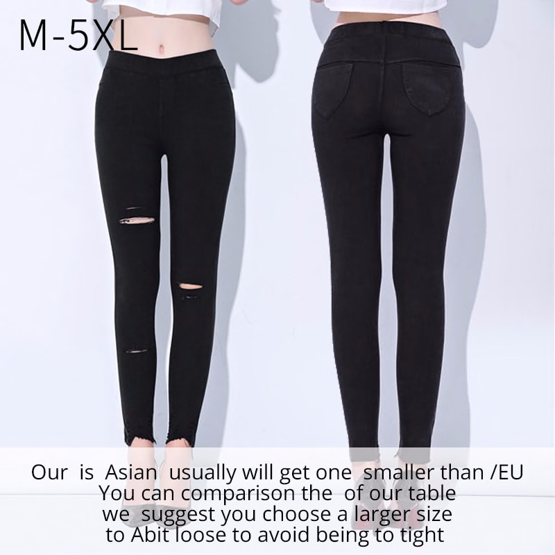 plus size ripped black jeggings